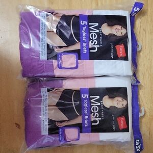 Hanes Mesh Tagless Briefs - Purple and Pink Pack (2 Quantity)